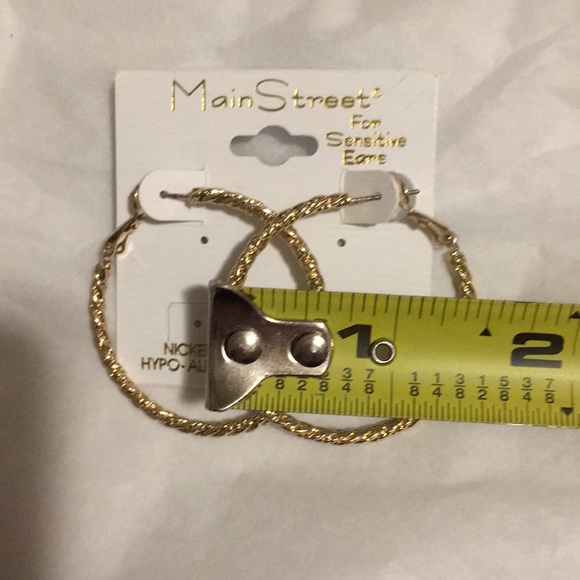 Gold Hoops - Picture 2 of 2